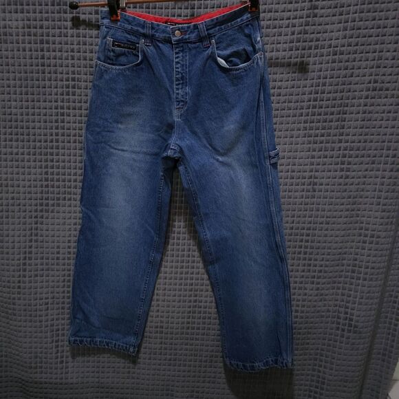 VTG BugleBoy 77 Jeans 36x32 Mens 90s Carpenter Relaxed Wide Leg Bootcut Workwear - Picture 1 of 16